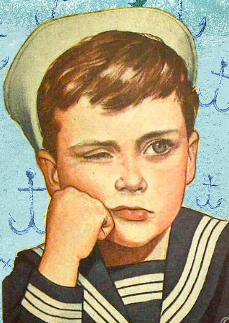 retro boy sailor